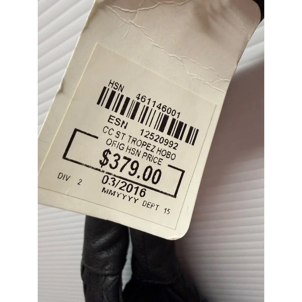Clever Carriage‎ Company Bag Leather Craft Hobo PURSE BAG NWOT BLACK